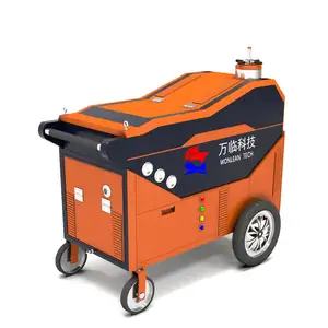 mobile water cutting machine metal waterjet cutting oil tank gas portable waterjet cutting machine