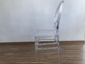 Sedia Chiavari Impilabile Trasparente in <span class=keywords><strong>Resina</strong></span> all'Ingrosso, Sedia Phoenix Napoleon Bianca in Plastica Acrilica per Matrimoni ed Eventi in Hotel - Product Image 6