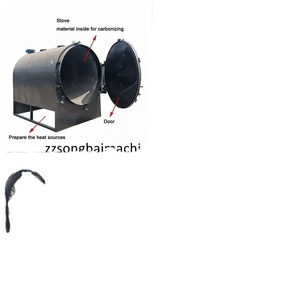 Four à carbonisation automatique à coque de noix de coco horizontale, moteur de four à carbonisation, haute productivité, faible consommation - Product Image 3