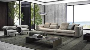 Sofá de cuero moderno para sala de estar, juego de muebles para el hogar, sofás italianos de lujo para sala de estar - Product Image 2