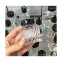 Carré 25ml 30ml 100ml bouteille en verre encrier carré verre stylo plume bouteille d'encre vide