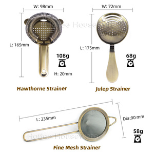 11 pezzi in ottone antico barista <span class=keywords><strong>Kit</strong></span> Shaker per Cocktail 304 in acciaio inox Bar accessori per la miscelazione del vino Boston Shaker Set - Product Image 4