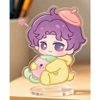 Cartoon Love and Deepspace Cute Sylus Rafayel Xavier Zayne Caleb Q-version Acrylic Standee Signboard Plaque Décorative Porte-clés