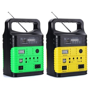 Station d'alimentation solaire portable, kit d'urgence, batterie lithium-ion, radio solaire de camping alimentée par l'énergie solaire, lampe torche - Product Image 5