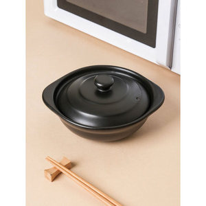 Grandi 670ml con coperchio terracotta pentole in ceramica con coperchio per la cottura delle zuppe cucina essenziale per uso domestico - Product Image 1