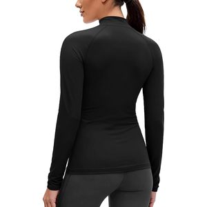 Camiseta Térmica Personalizada con Cuello Alto para Mujer, Manga Larga, Forro Polar, Capa Base, Compresión Deportiva para Entrenamiento y Running - Product Image 2