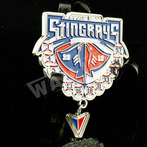 Insignias de solapa profesionales personalizadas, al por mayor, con purpurina, de béisbol - Product Image 5