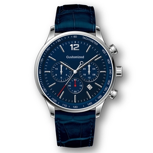 Montre décontractée personnalisée ODM OEM avec grand cadran de 45 mm, chronographe multifonction, mouvement à quartz Miyota 0S20 - Product Image 2