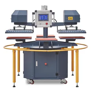 Hot Stamping Machines Sublimation Double Head Four Station Fully Automatic Hot Stamping Machine