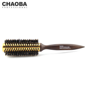 <span class=keywords><strong>Spazzola</strong></span> Rotonda CHAOBA per Asciugatura con Manico in Legno, <span class=keywords><strong>Spazzola</strong></span> Professionale con Cilindro Termico Ionico in Alluminio per Capelli Lisci - Product Image 2