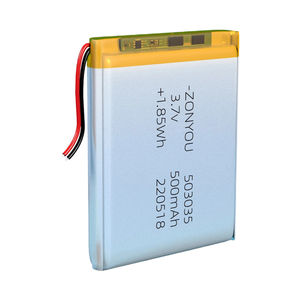 방폭 503035 <span class=keywords><strong>500mah</strong></span> 미니 리튬 폴리머 셀 <span class=keywords><strong>3.7V</strong></span>-li-po 배터리 - Product Image 2