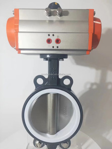 Gang điều khiển không khí Van bướm nước khí nén thiết bị truyền động DN100 PN16 thủy lực Van bướm với hiệu suất cao - Product Image 3