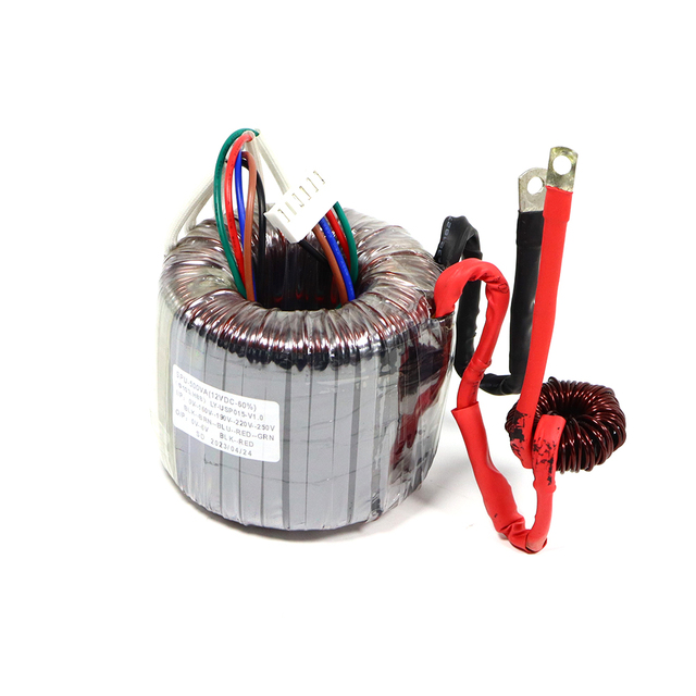 OEM 100W-5000W Single Phase Toroidal Transformer with 12V/24V Output 500VA UPS Audio Amplifier Compatible with 220V 240V Input