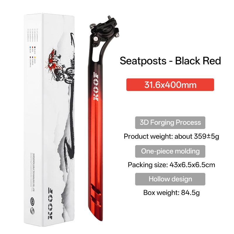 Noir et rouge 31.6*400mm