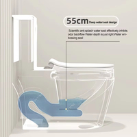 Toilettes de couleur blanche Factory Gold Line Nettoyage facile et peu encombrant Cuvette de toilette S-trap de conception spéciale en gros
