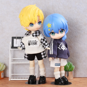 בגדי בובות OB11 סט קפוצ'ון קטן וחמוד מכנסיים חלקים GSC P9 טופ YMY 12 נקודות בגדי בובות BJD - Product Image 5