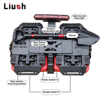 Équipement d'intégration de pneu de secours de hayon universel Liush pour Jeep Wrangler Ford Bronco FJ Cruiser Tank 300 Kits de mise à niveau