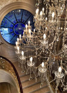 Customize Double Sided Glazing Stained Glass China Tiffany Technique Durable Lighting for Villa Hall Dinning Room - Product Image 6