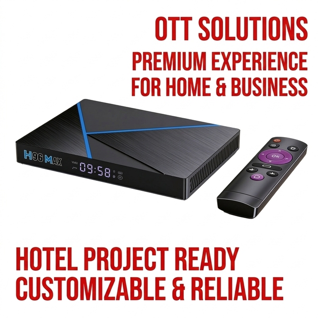 H96Max V56 Android OTT Set Top Box RK3566 4K Media Player for Hotel TV System Streaming Project