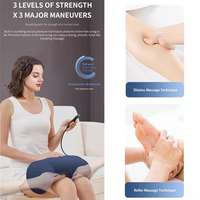 Masseur de genoux Shiatsu à télécommande, chauffant et vibrant, avec contrôle de la durée, modèle D3023, prix usine, Chine