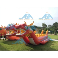 Fou Jeux De Sport Aquatique Gonflable Dragon Bateau Banane Pour Équipement de Jeu de L'eau de Divertissements