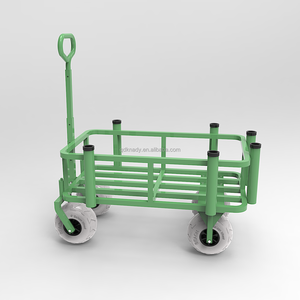 Carrello da Pesca in Alluminio Pieghevole con Quattro Ruote Gonfiabili, Capacità di Carico 100kg, Portatile, Personalizzabile OEM, per Pesca in Spiaggia - Product Image 5