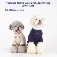 Vêtements épais et chauds en fourrure de lapin pour animaux de compagnie en automne et en hiver, chandails tricotés pour chat mignon et vêtements pour chiens à deux pattes