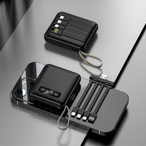 Mini Power Bank de 20000mAh con Pantalla Digital Batería Externa Portátil con 4 Cables para iPhone - Product Image 6