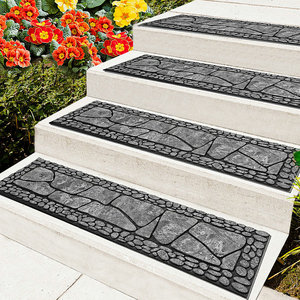 Bộ 2 vườn cobbled bước thảm không trượt thảm cầu thang treads ngoài trời xoắn ốc cầu thang Thảm Vườn Cầu Thang RUNNERS thảm - Product Image 4