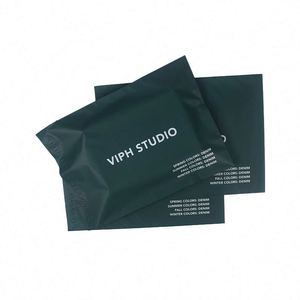 Sacs d'expédition en polyéthylène biodégradable personnalisés avec logo, enveloppes imprimées pour vêtements - Product Image 1