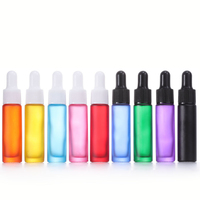 BYPE by PERFUME Mini Flache Zylinder Fläschchen Aus Milchfarbenem Glas Mit Tropfenzähler Für Ätherische Öle 5ml/10ml Luxuriös Leer Nachfüllbar