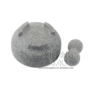 <span class=keywords><strong>Molcajete</strong></span> para <span class=keywords><strong>Guacamole</strong></span> de Granito de 8 Pulgadas <span class=keywords><strong>con</strong></span> Dos Tazones para Salsas - Product Image 6