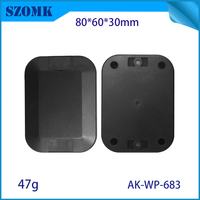 Boîtier de capteur extérieur compact 80*60*30mm en plastique ABS, indice de protection IP67, pour montage sur poteau, idéal pour l'IoT agricole