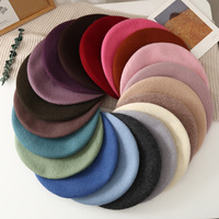 Béret en laine douce de style coréen rétro pour femmes, chapeau de peintre décontracté et polyvalent, mode automne-hiver, béret chaud