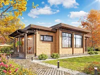 Kit de maison en bois écologique de 120 m², préfabriqué, à construire soi-même, cabane, maison modulaire, 3 chambres