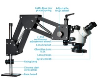 7X-90X Trinocular Multi-Directional Microscope Stand Diamond Setting 2K Microscope Camera for Jewelry Optical Tools