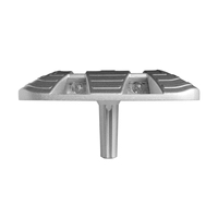 Borne de signalisation routière solaire en aluminium, étanche IP68, multicolore, à LED ultra-lumineuses clignotantes, type œil de chat, pour la sécurité routière