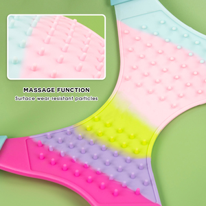 Hot Sale <span class=keywords><strong>Rainbow</strong></span> Gradiente Pet Arnês Ajustável PVC Chest Strap com Parafusos Reforçados Durable Nylon Straps para Cães Gatos - Product Image 3
