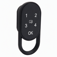 Serrure de casier RFID à mot de passe avec rebond automatique, alerte vocale et interface d'alimentation d'urgence pour armoire, tiroir et casier