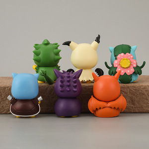 Action Figure <span class=keywords><strong>3D</strong></span> <span class=keywords><strong>Anime</strong></span> Cartoon Poke Mon Pika Charmander Gengar, Modellino in PVC Fatto a Mano, Decorazione per Auto, Ornamento da Collezione - Product Image 2