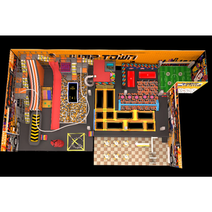 Set de Juegos Infantiles con Pared de Escalada y Trampolín para Parques de Aventura, Parques de Diversiones y Centros Comerciales - Product Image 3