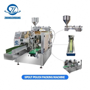 Machine d'emballage rotative entièrement automatique pour sachets préformés, pour liquides ménagers (savon, liquide vaisselle, lessive, après-shampoing) - Product Image 4