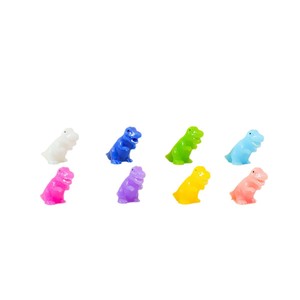 Cute Solid Color <b>Dinosaur</b> Resin Figurine Miniature 3D Desktop Ornament Animal Charm Home Decoration - Product Image 1