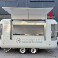 Café Dessert de couleur personnalisée Smoothie et vendeur de jus avec structure portable cuisine mobile moderne camion alimentaire remorque