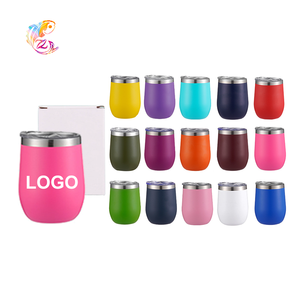 Garrafa de Água Personalizada de Aço Inoxidável com Parede Dupla de 12oz em Estoque, Copo Térmico com Tampa - Product Image 1