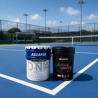Peinture pour sols en résine acrylique pour les terrains de basketball, de badminton, de tennis et autres sites sportifs