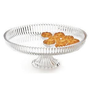 <span class=keywords><strong>Support</strong></span> de service de fruits 10/12/13 pouces <span class=keywords><strong>support</strong></span> de <span class=keywords><strong>bonbons</strong></span> à pieds tourbillon <span class=keywords><strong>support</strong></span> de gâteau en plastique transparent en cristal - Product Image 5