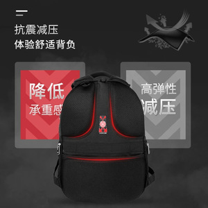 Laptop <b>Backpack</b> Men Black Solid Color Breathable Business Travel Shoulder <b>Straps</b> With Laptop Compartment Spring 2025 - Product Image 1