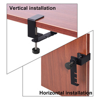 Support de casque sous bureau Yinyu MSA240 avec fixation sécurisée par pince pour configuration de jeu et organisation de studio