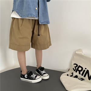 Haute qualité enfant en bas âge été arrivée enfants unisexe sergé coton lavé robe garçons Shorts pantalons longs - Product Image 6